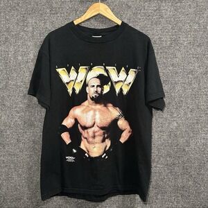 Vintage 1998 Wrestling Tee Shirt Goldberg WCW 90s Size Large‎ Tultex Tag